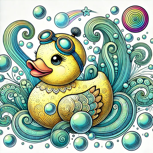 Quirky and Cute - Today's Free Rubber Ducky Coloring Page!