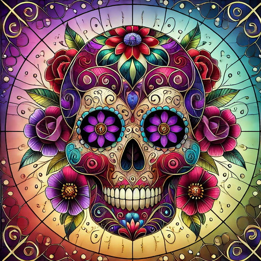 Get Lost in the Details with Today’s Free Sugar Skull Page! 💀🖍️