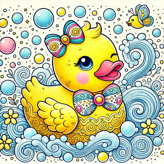 Quirky and Cute - Today's Free Rubber Ducky Coloring Page!