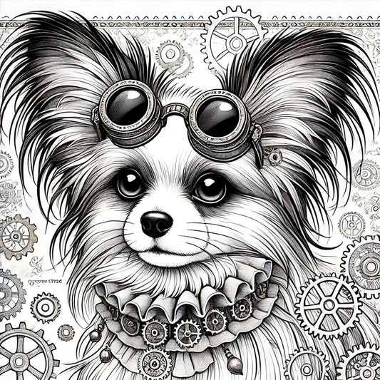 🌟 Gear Up for Creativity with Today's Steampunk Papillon Freebie! 🌟