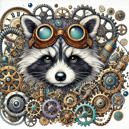 Get Your Steampunk Fix with This Raccoon Freebie! 🦝✨