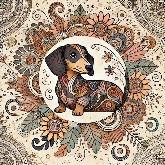 Free Dachshund Mandala Coloring Page – Get Ready for a Dose of Cuteness and Calm!