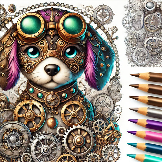 Unleash the Steampunk Vibes with Today’s Freebie! 🐕⚙️