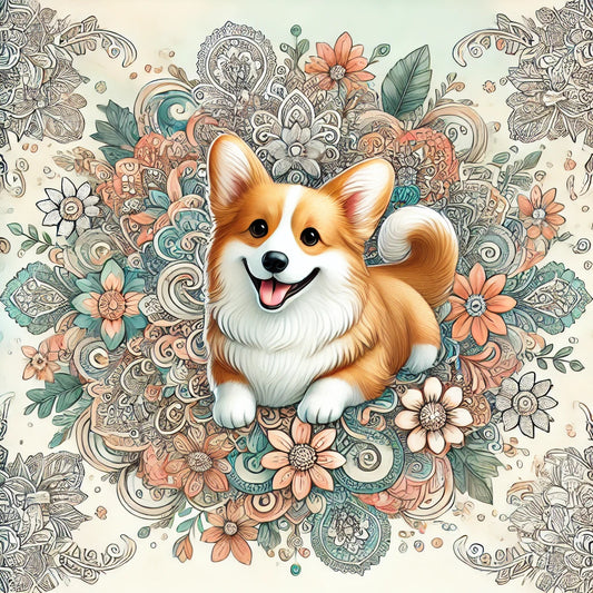 Color Your Way to Calm with This Corgi Mandala Freebie! 🐕🎨