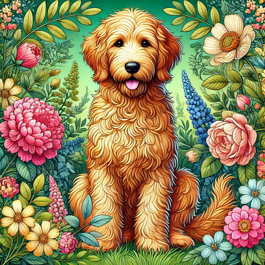 Labradoodle Love—Today's Free Coloring Page! 🐕🖍️