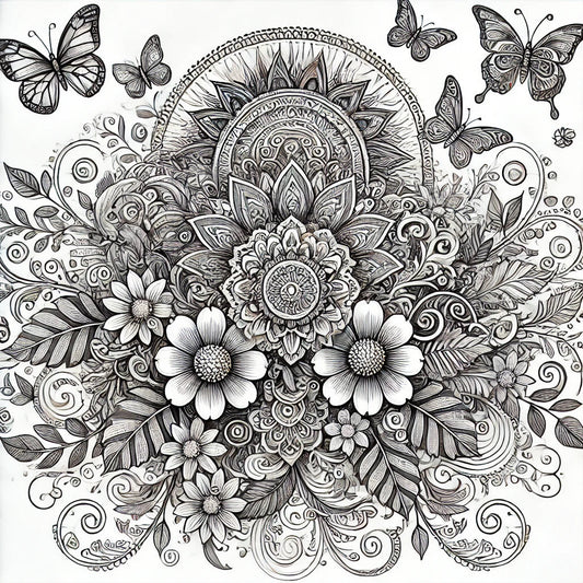 Free Coloring Page: Radiate Positivity 🌟