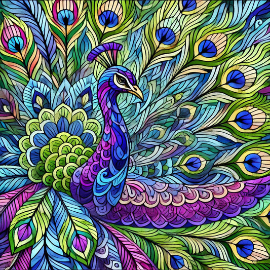 Freebie Alert - Color Your Day with This Stunning Peacock 🦚🎨