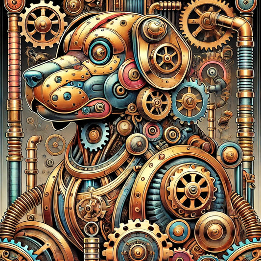 Gear Up for Fun with Today’s Steampunk Dog Freebie! 🐾⚙️