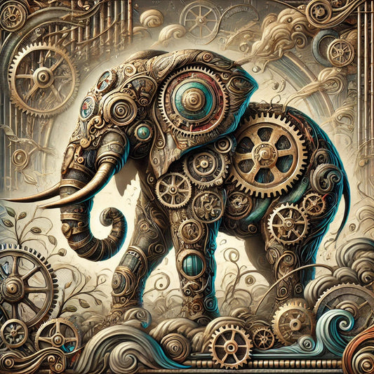 Take a Break with Today’s Steampunk Elephant Freebie! 🐘🔩