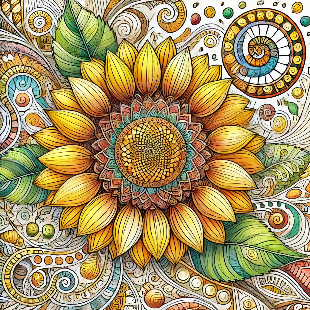 Find Your Sunshine with this Free Sunflower Coloring Page 🌻