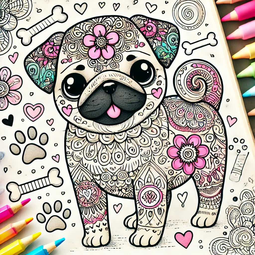 Pug-tastic Freebie Alert! 🐾🎨