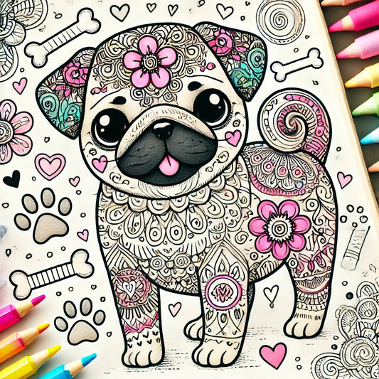 Pug-tastic Freebie Alert! 🐾🎨