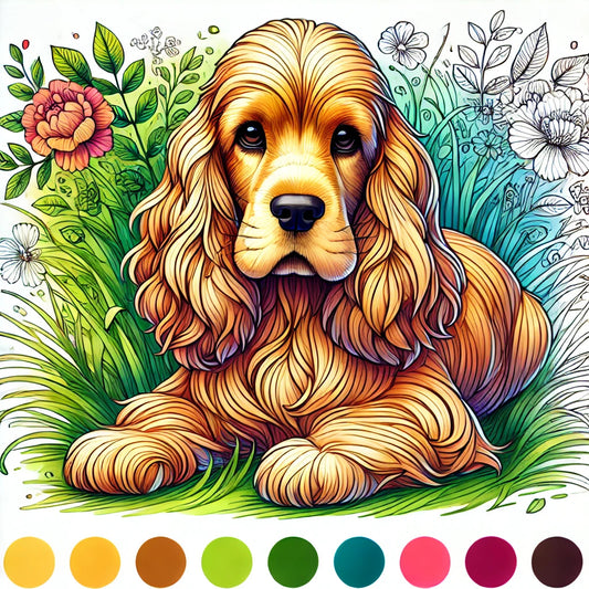 Sweet Cocker Spaniel Freebie! 🐾🎨