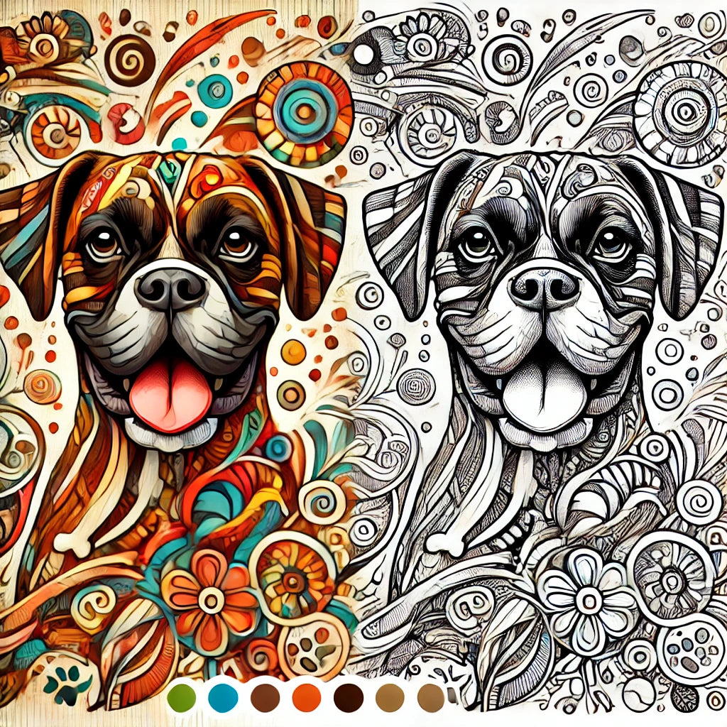 Boxer Dog Freebie - Get Creative! 🖍️🐶
