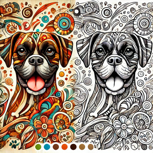 Boxer Dog Freebie - Get Creative! 🖍️🐶