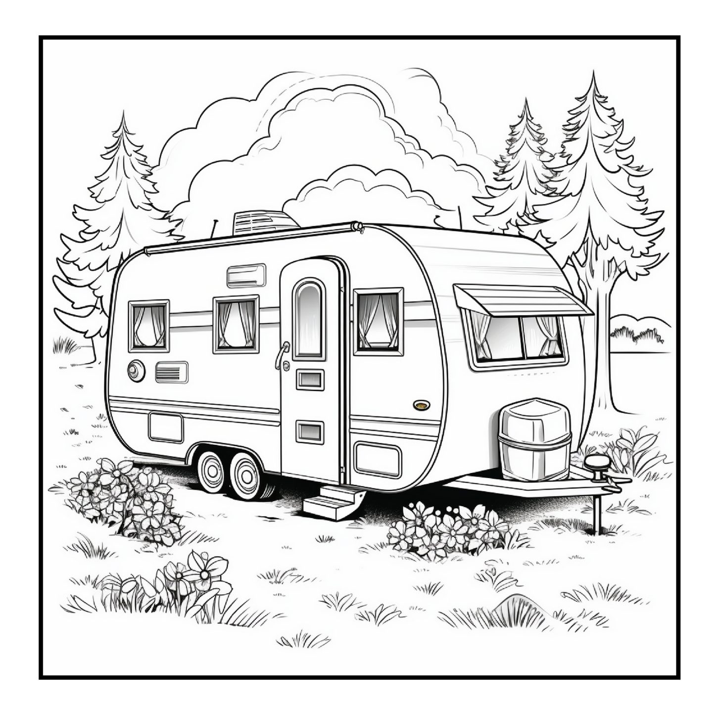 RV Road Trip - Adult Coloring Book