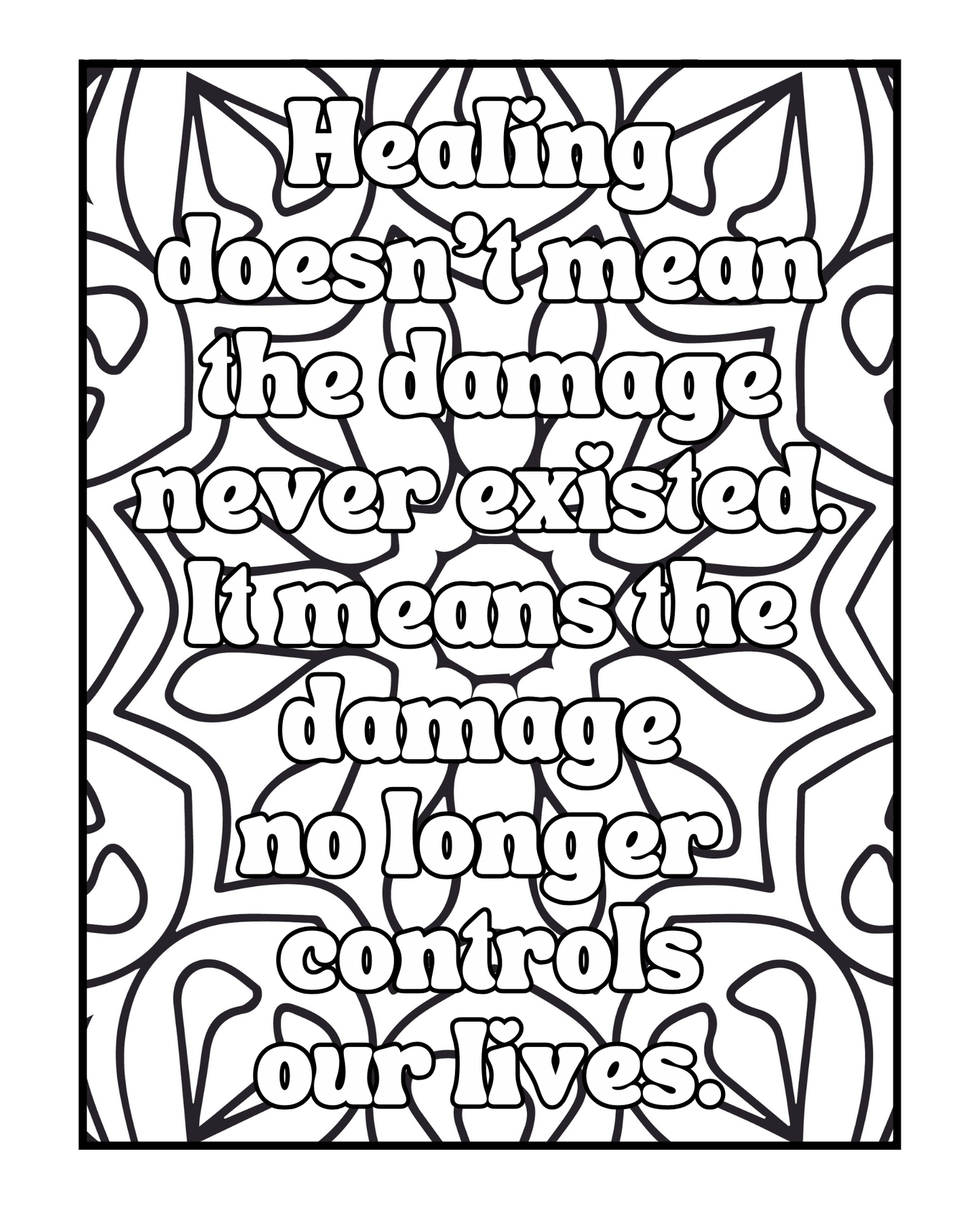 Recovery Mode: ON - Adult Coloring Book