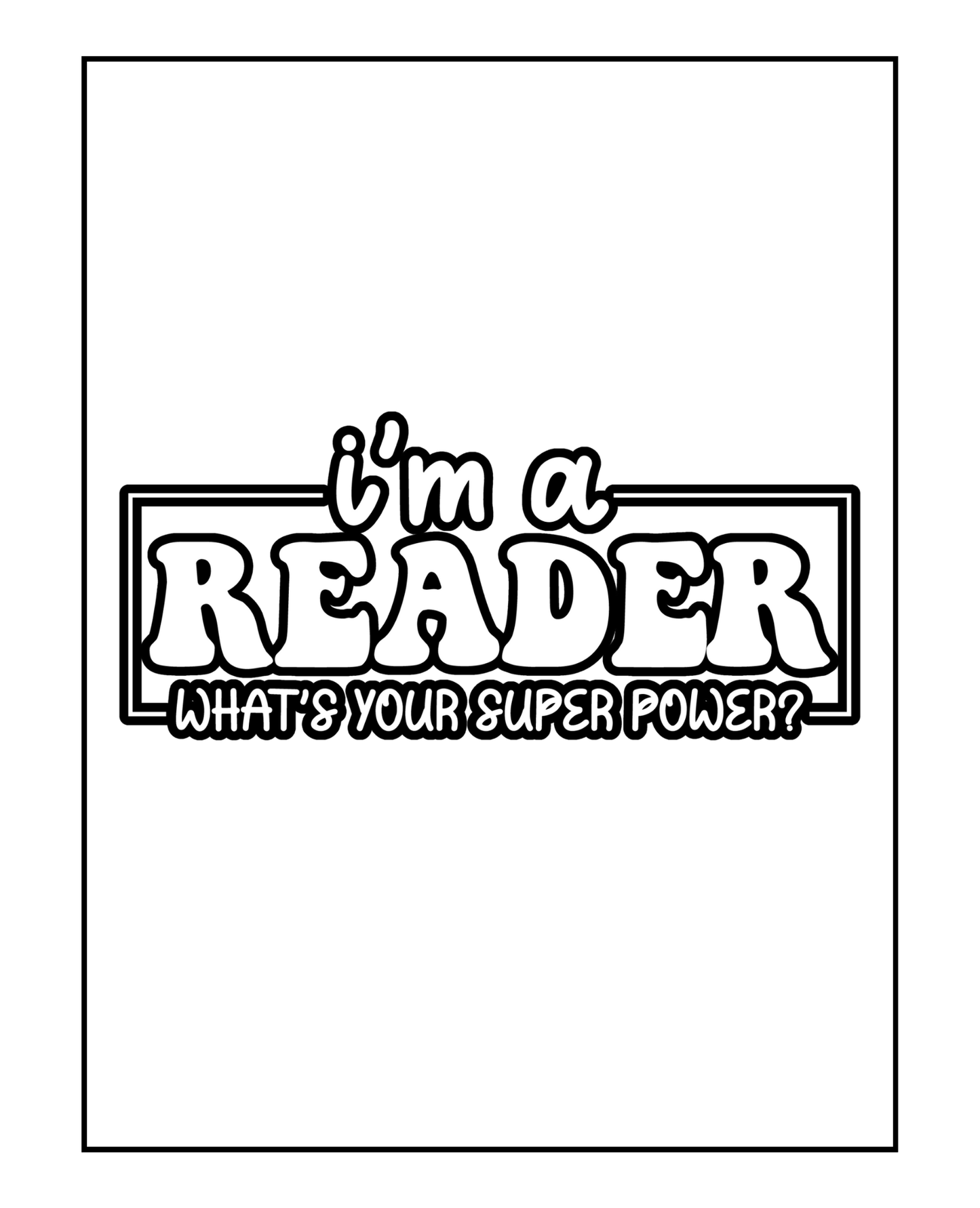 Beyond Black and White - Bold and Easy - A Book Lovers Adult Coloring Book