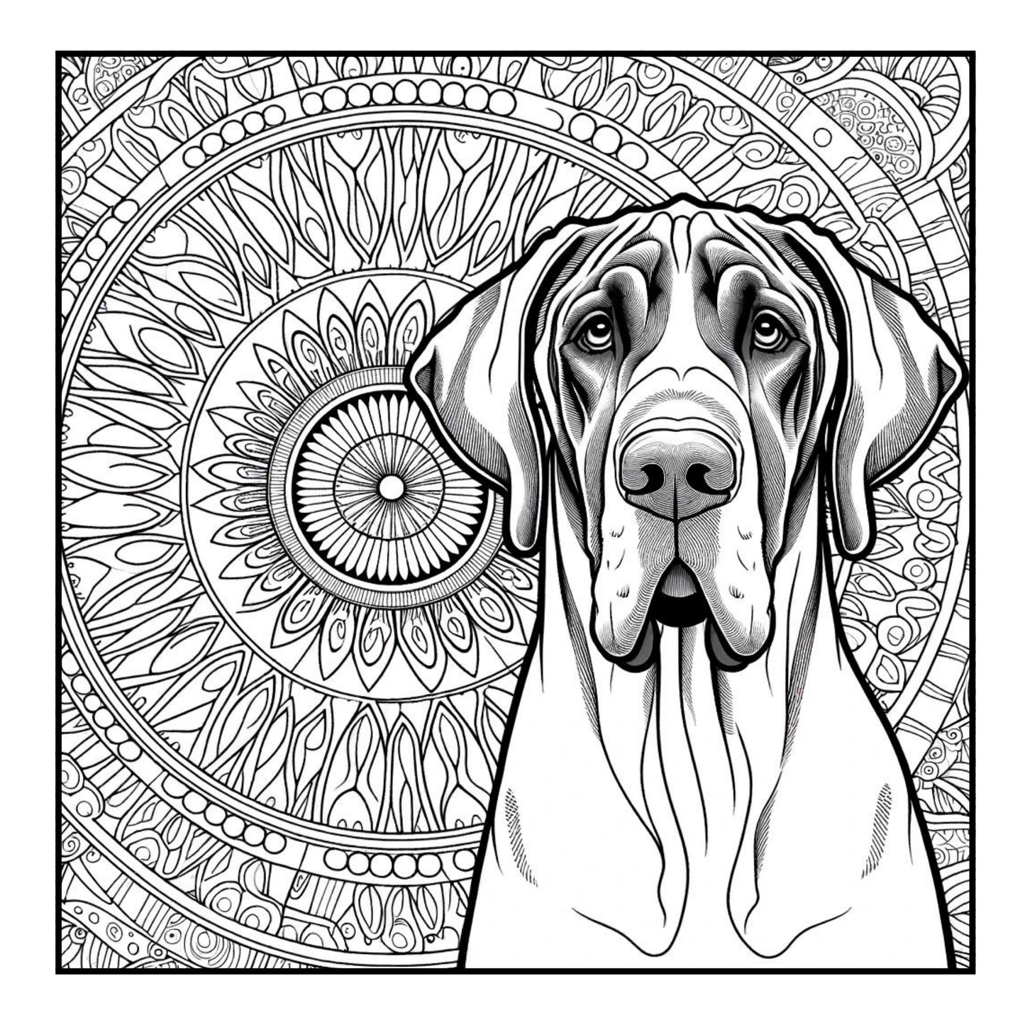 Great Dane - Adult Coloring Book
