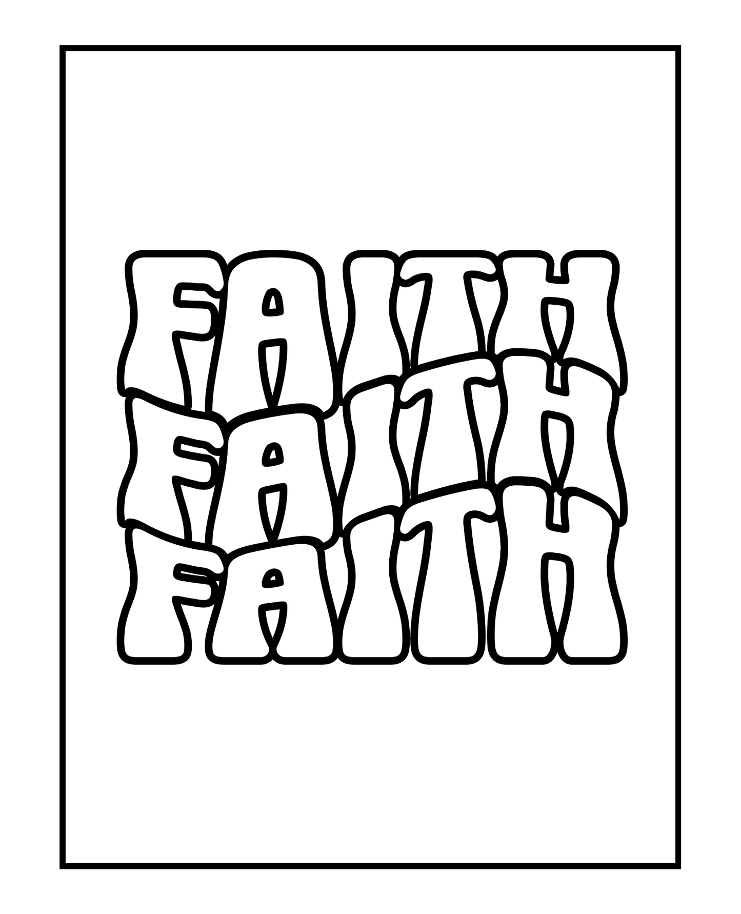 Woman of Faith - Bold and Easy - Adult Scripture Coloring Book