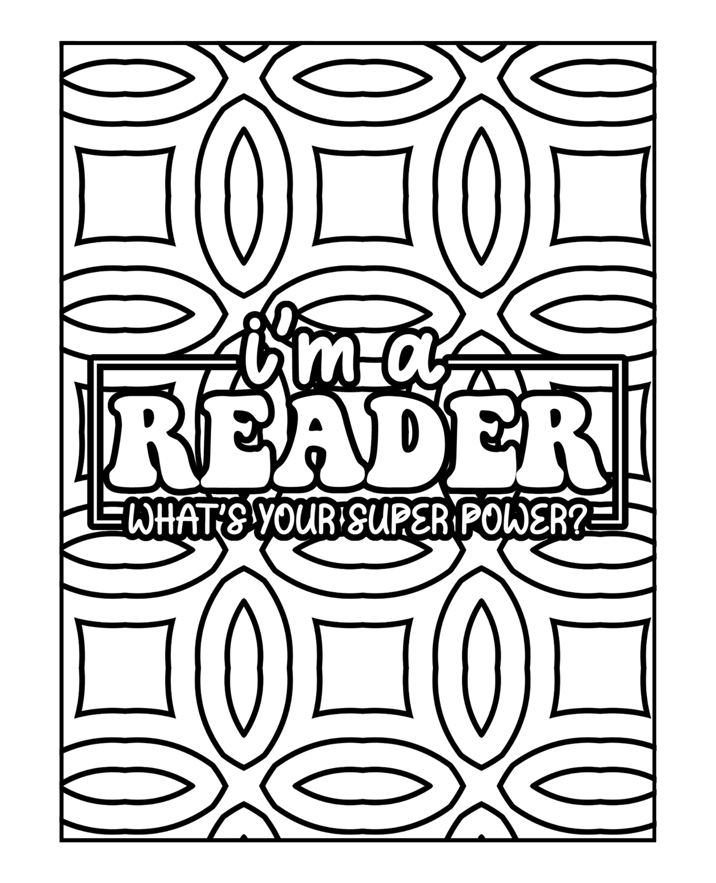 Beyond Black and White - A Book Lovers Adult Coloring Book
