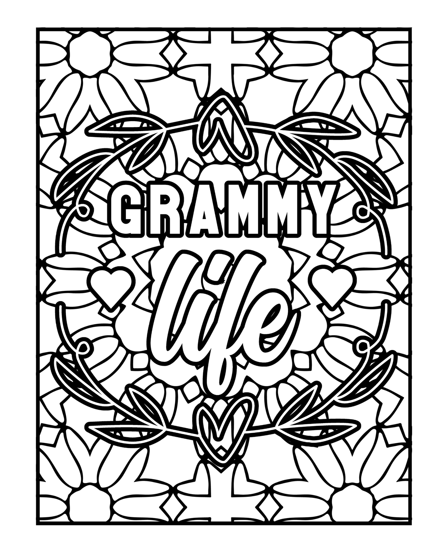 Celebrating Grammy - Adult Coloring Book