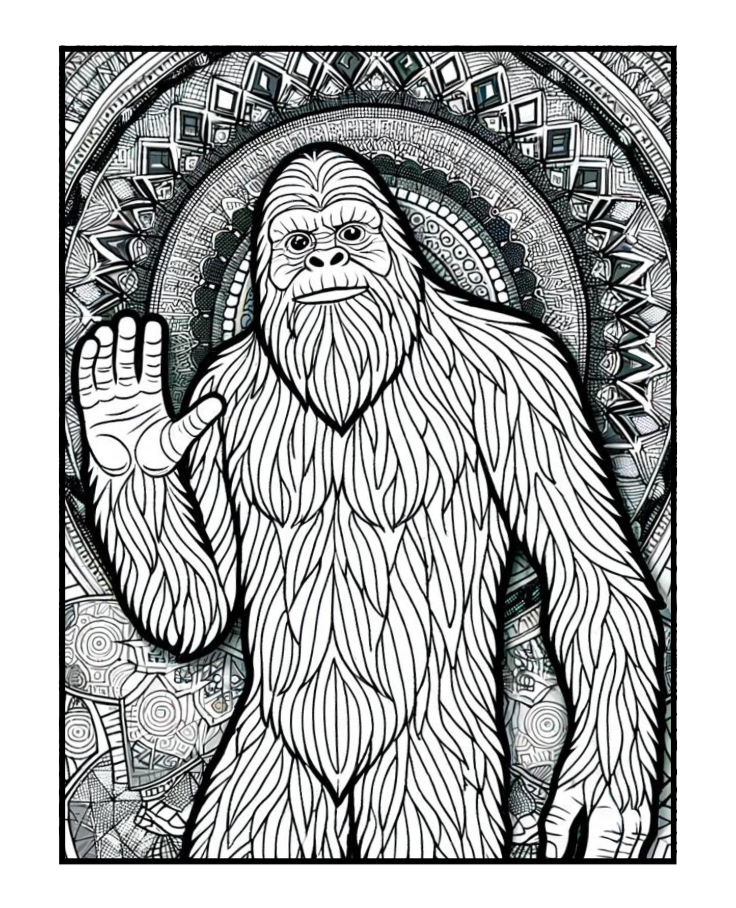 Bigfoot/Sasquatch - Adult Coloring Book
