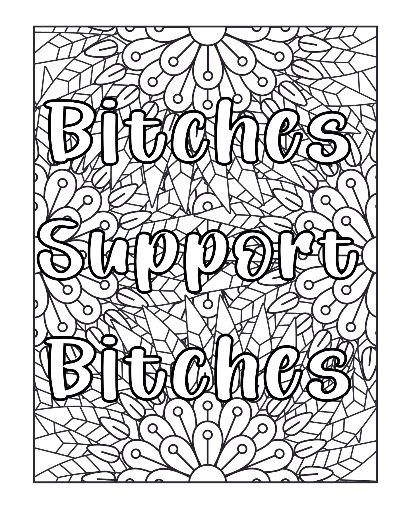 I Run On Caffeine, Chaos, And Cuss Words - Sweary Coloring Book
