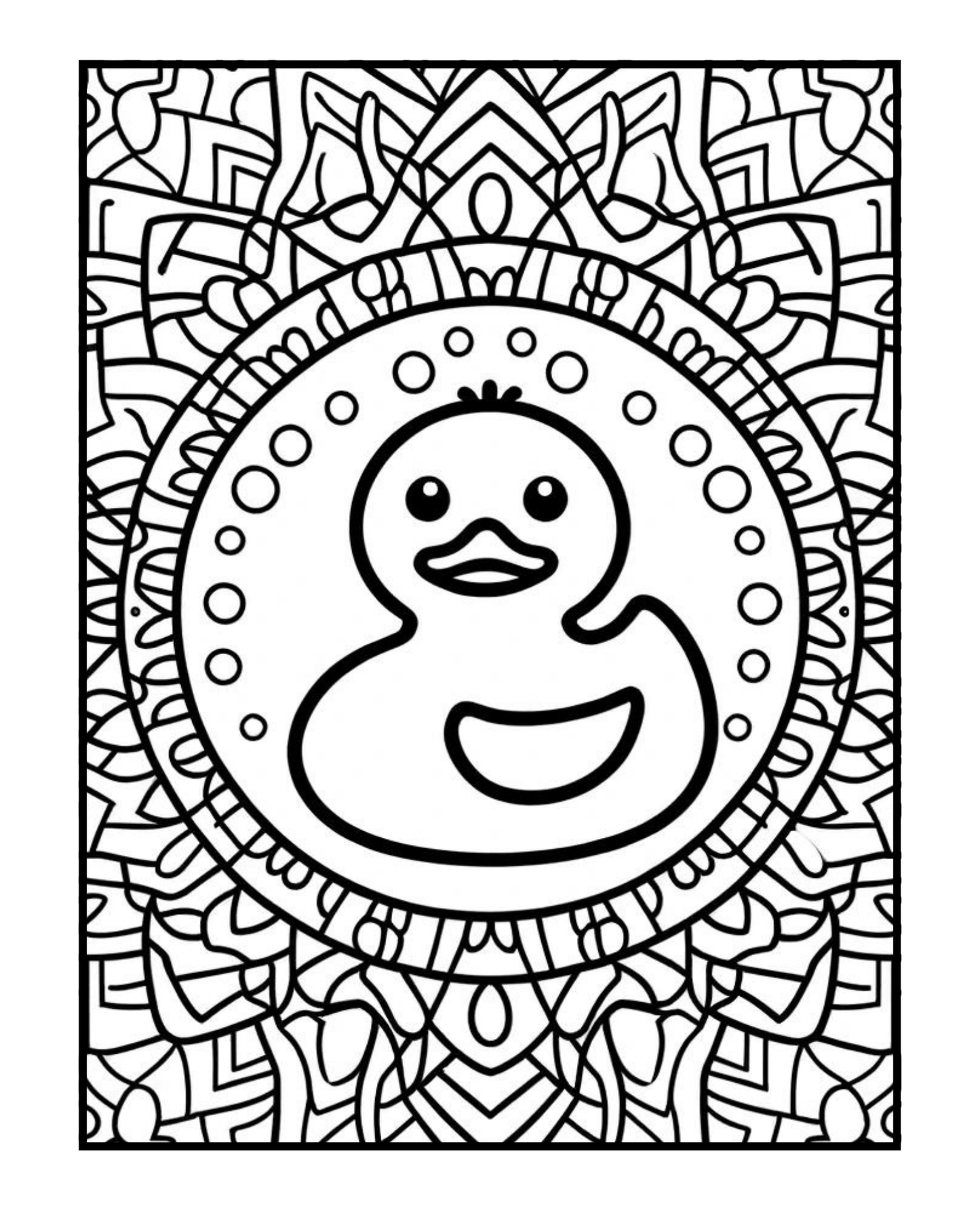 Rubber Ducky - Adult Coloring Book