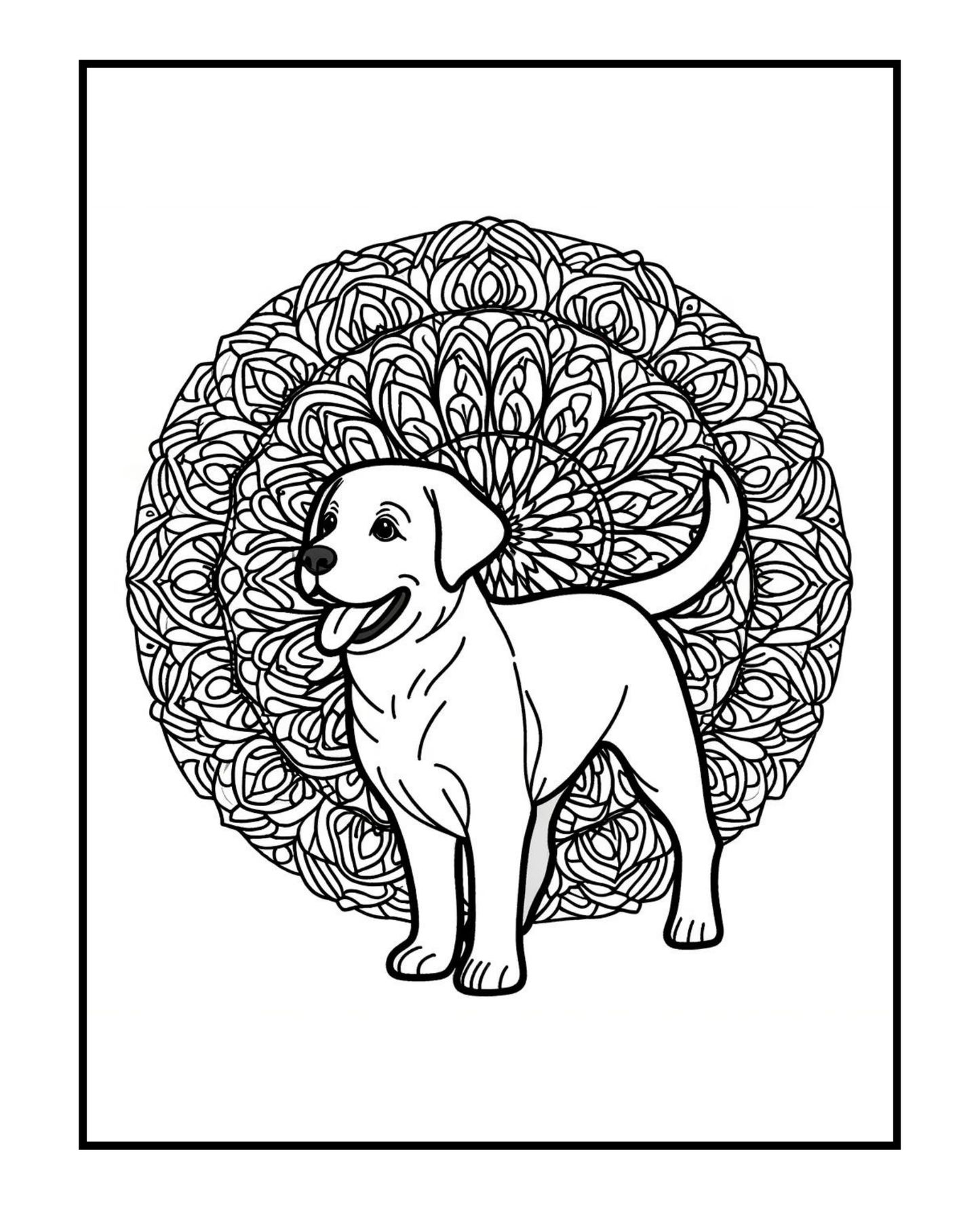 Labrador Retriever - Adult Coloring Book