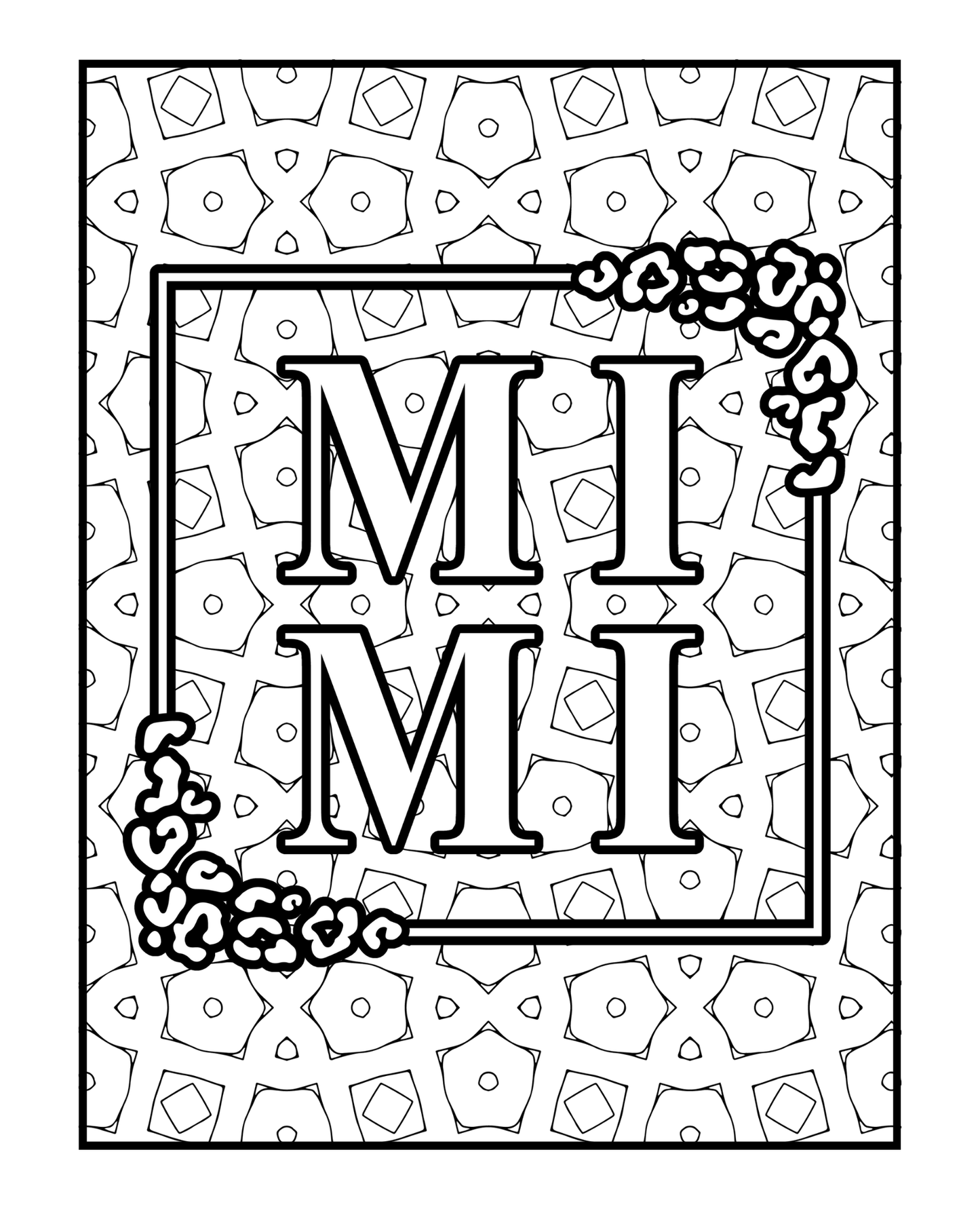 Celebrating Mimi - Adult Coloring Book