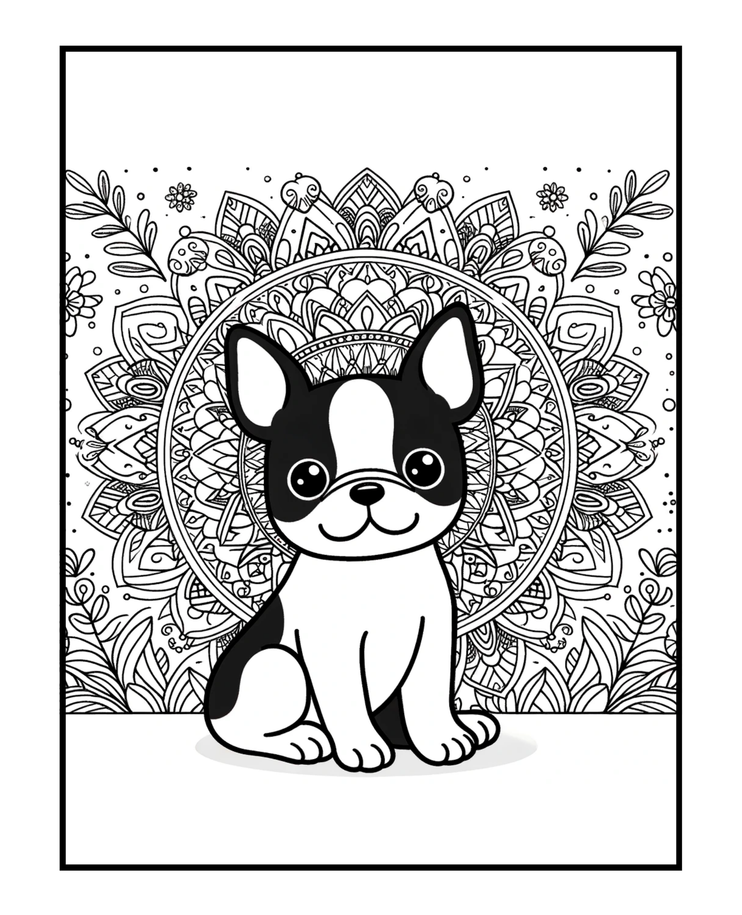 Boston Terrier - Adult Coloring Book