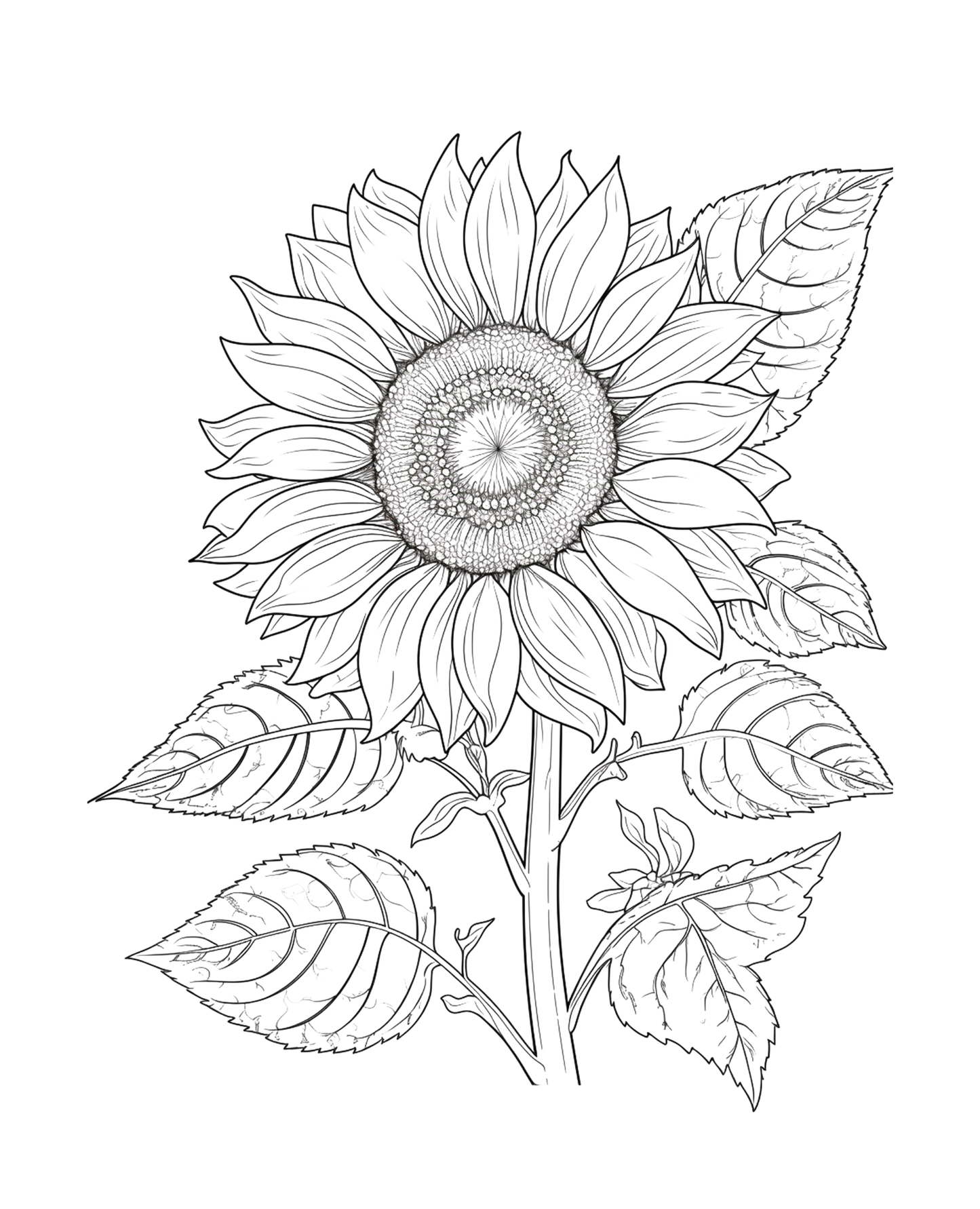 Bloom Where You Are Planted - Sunflower Adult Coloring Book