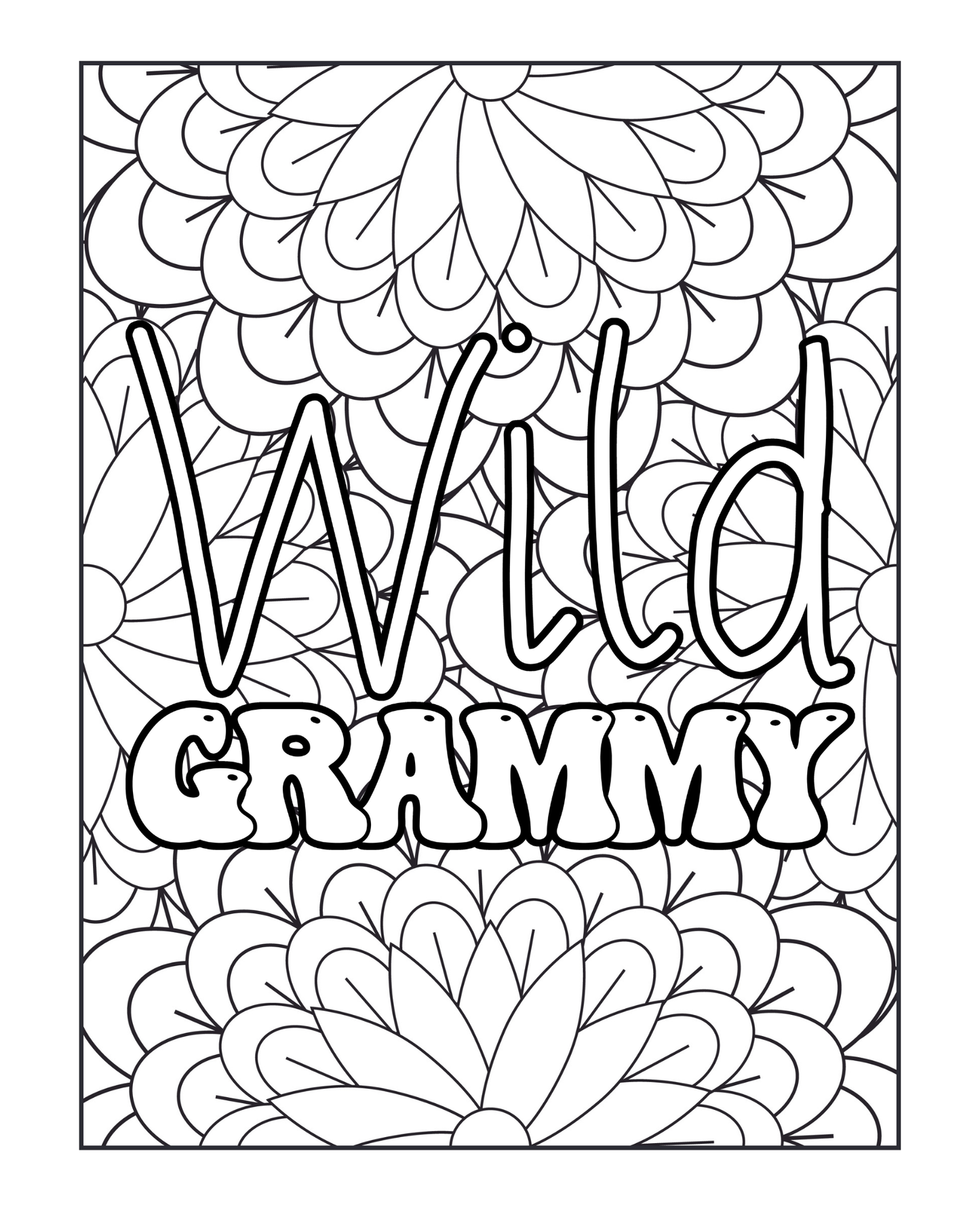 Celebrating Grammy - Adult Coloring Book