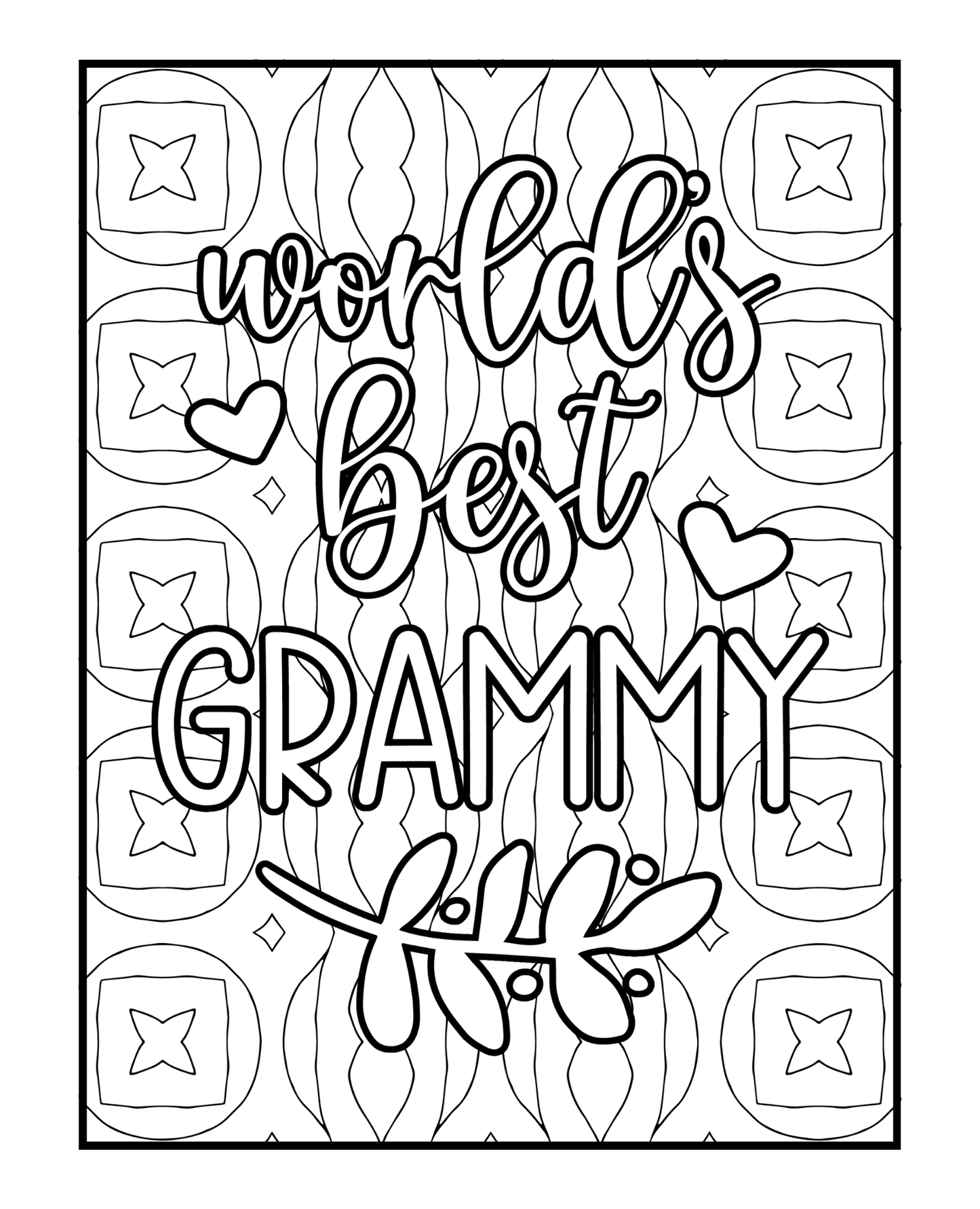 Celebrating Grammy - Adult Coloring Book