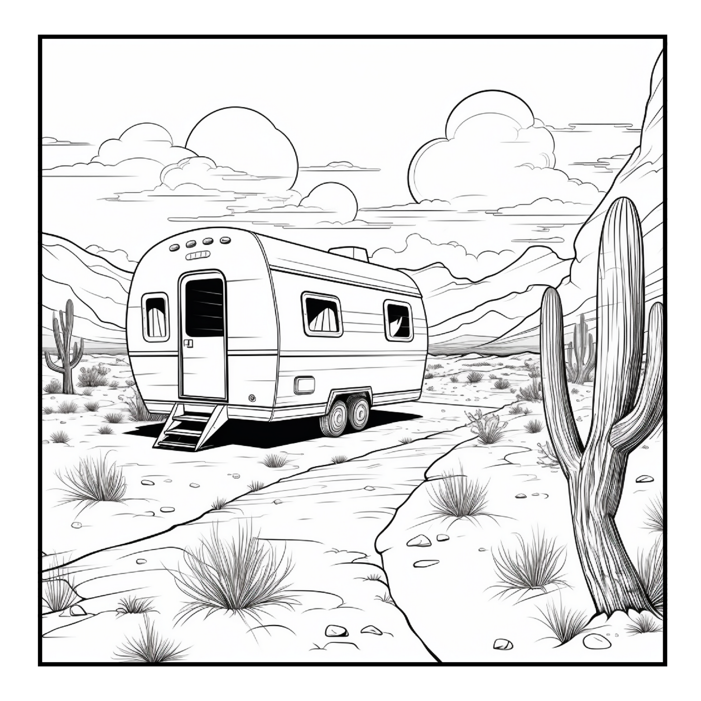 RV Road Trip - Adult Coloring Book