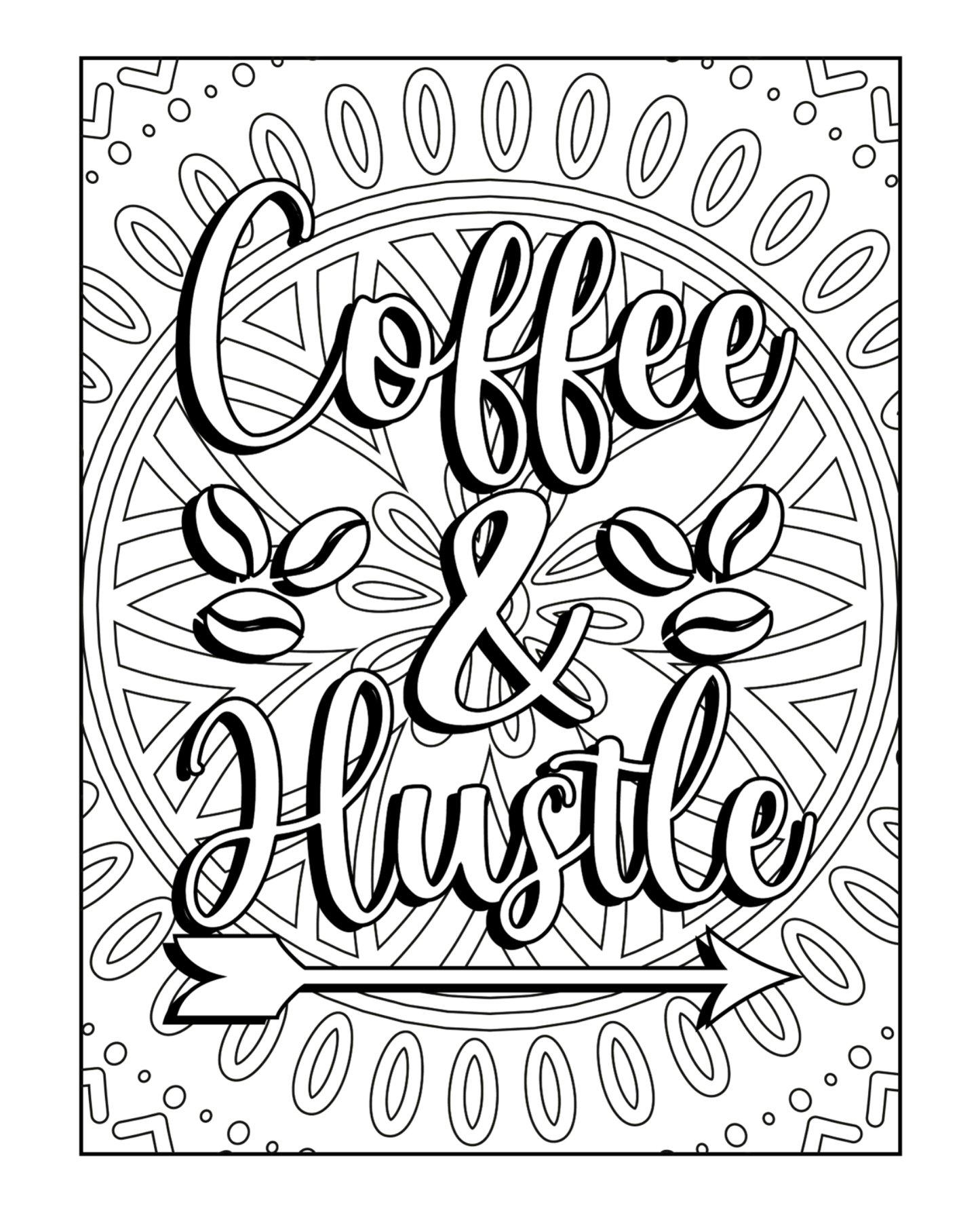 Coffee Loading - Adult Coloring Book