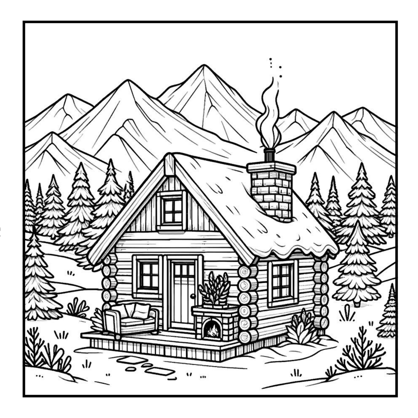 Tiny House Dreams - Adult Coloring Book