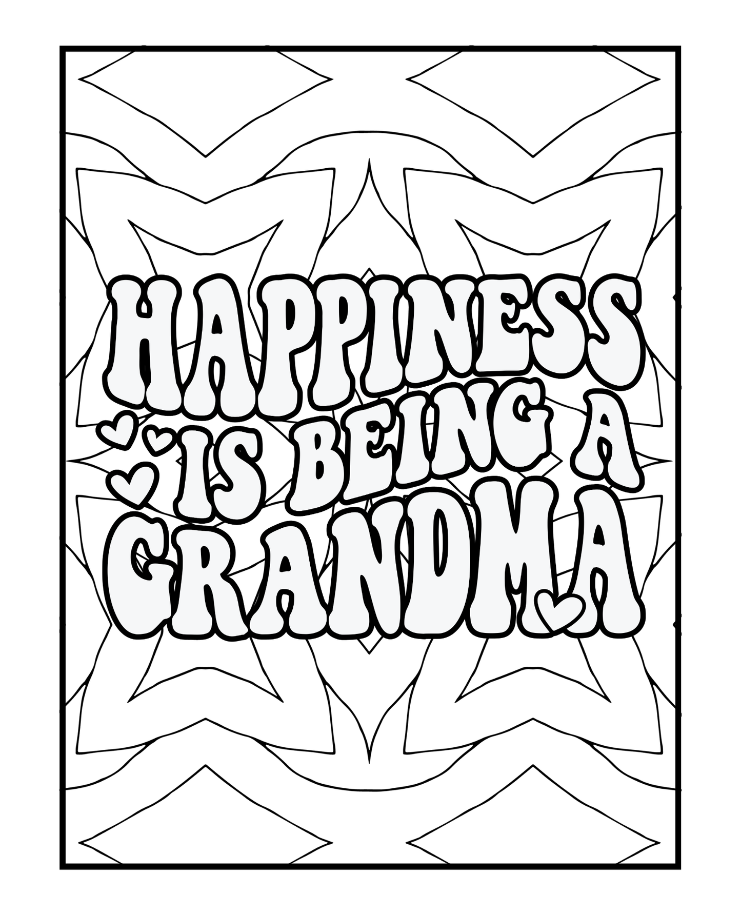 Celebrating Grandma - Adult Coloring Book