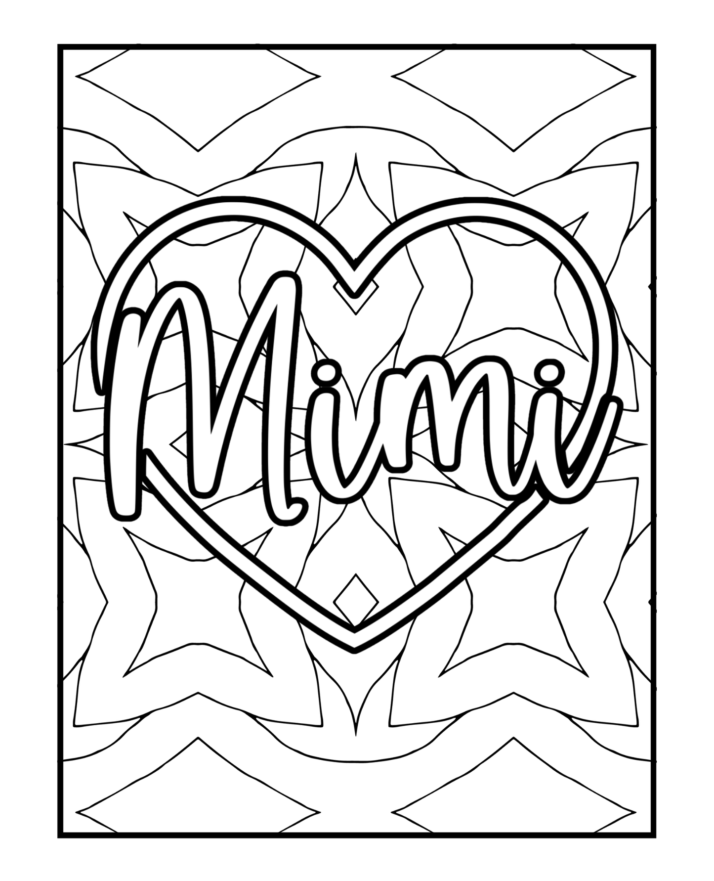 Celebrating Mimi - Adult Coloring Book