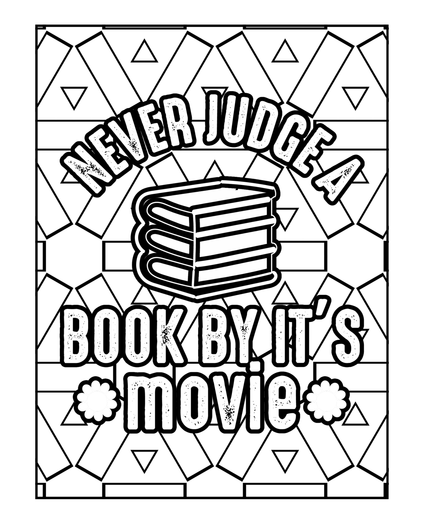 Beyond Black and White - A Book Lovers Adult Coloring Book