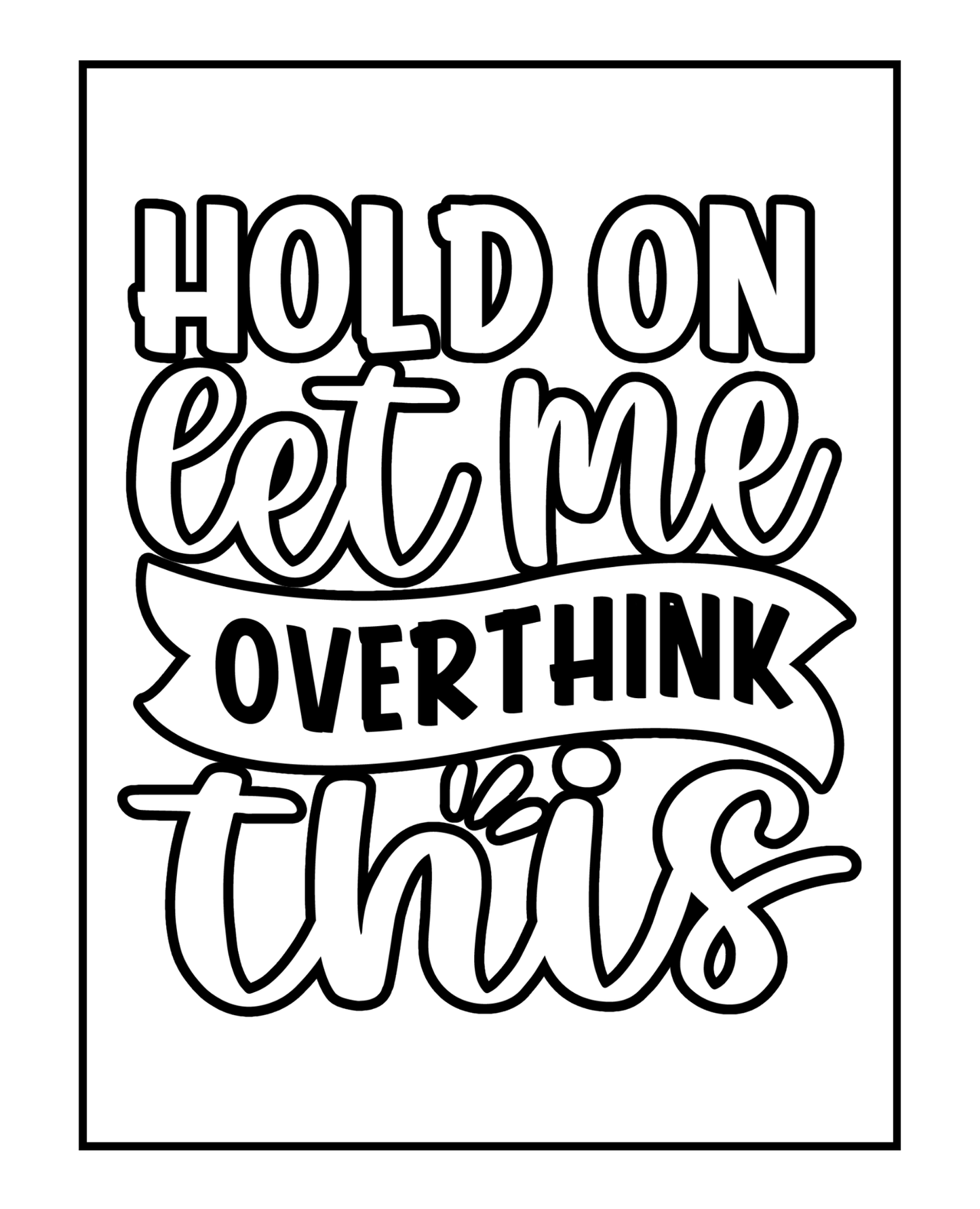 Introvert - Bold and Easy - Adult Coloring Book