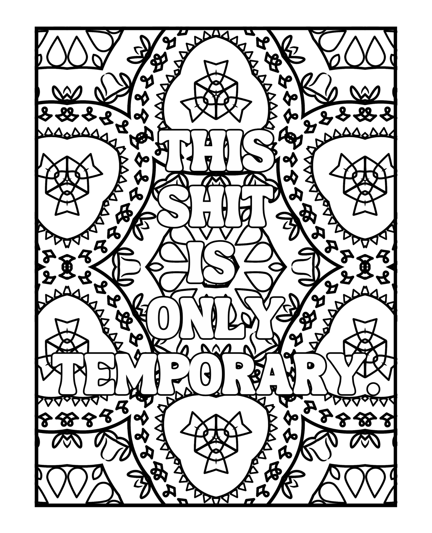 Fluent In Sarcasm and Cuss Words Volume Two - Sweary Adult Coloring Book