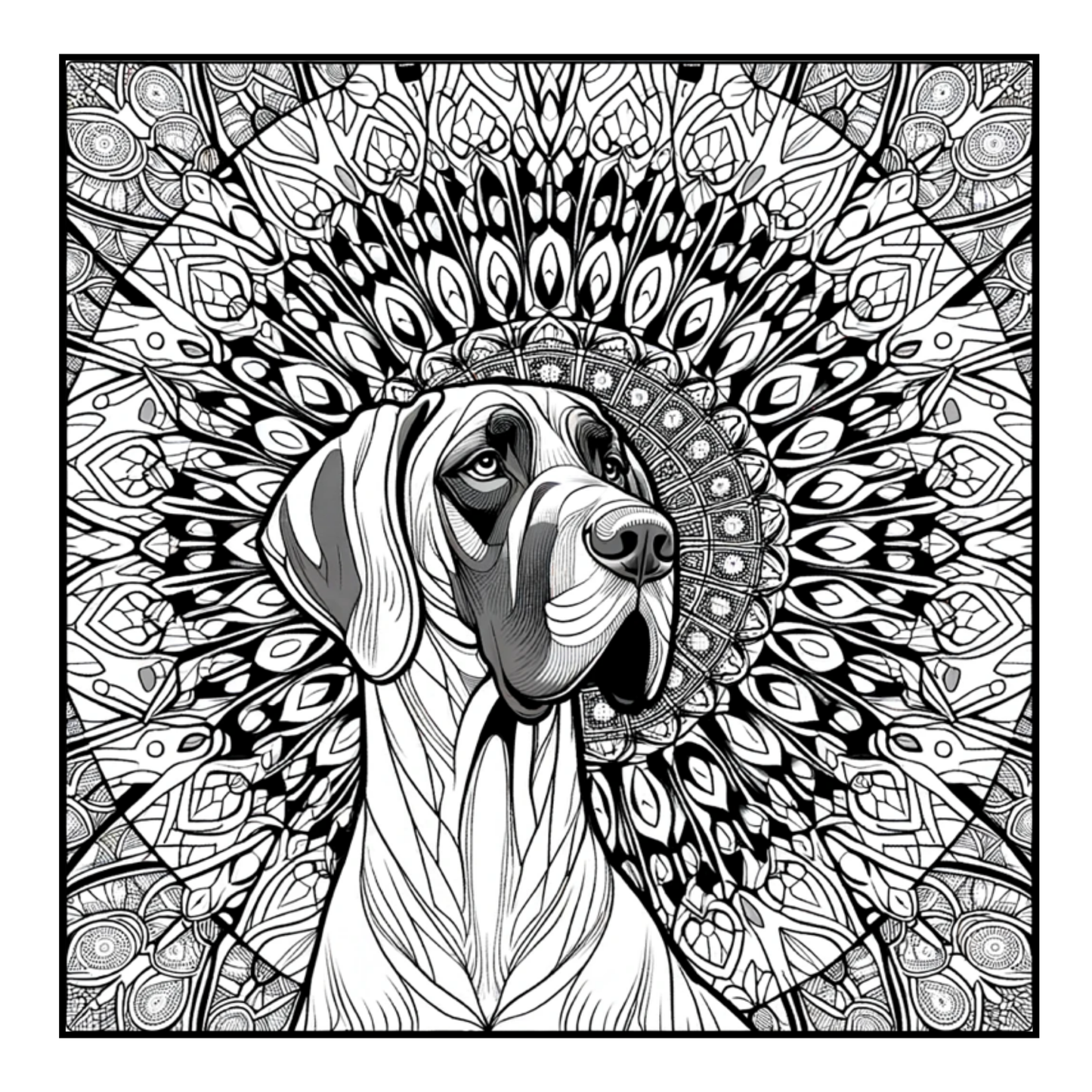 Great Dane - Adult Coloring Book