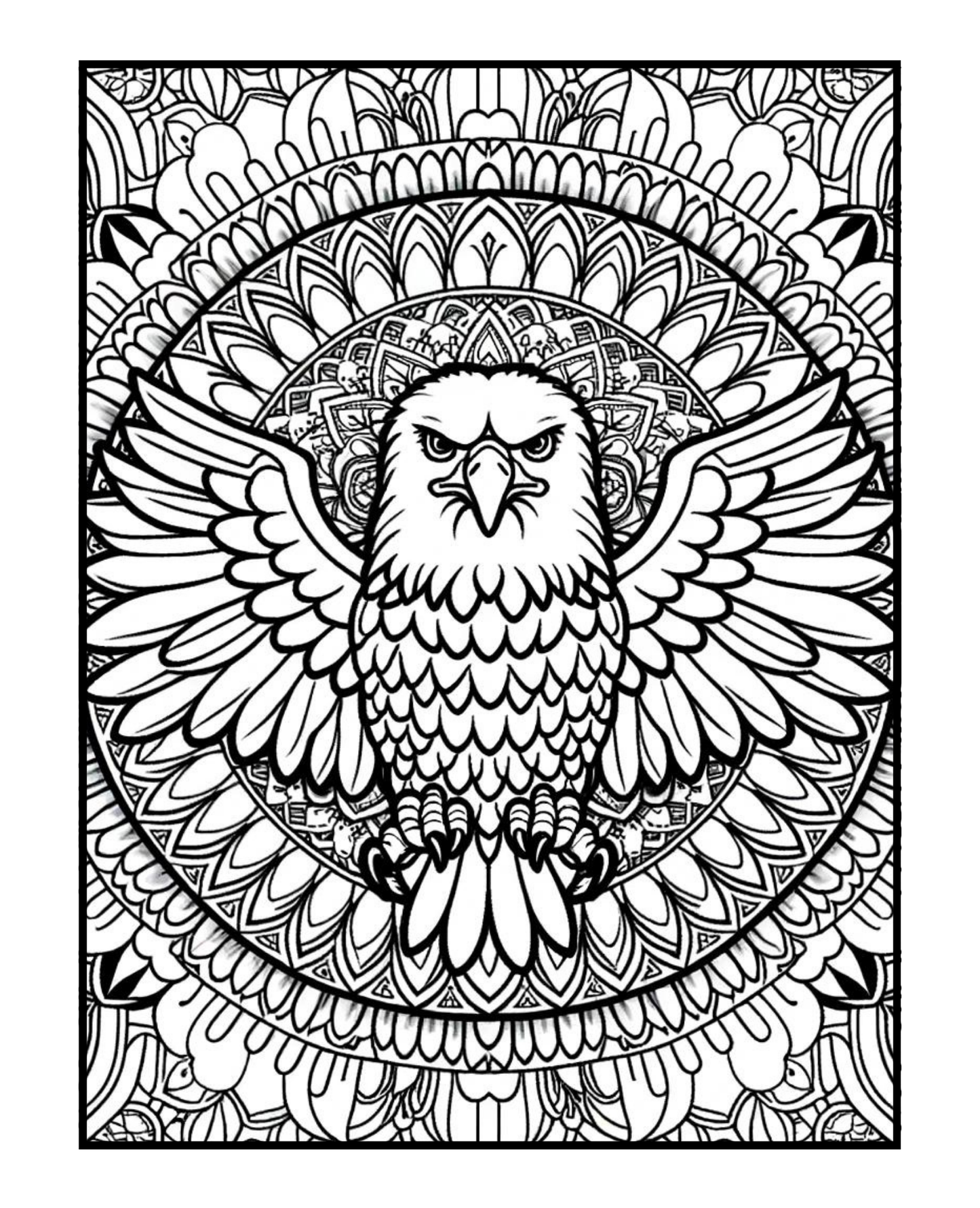 Bald Eagle - Adult Coloring Book