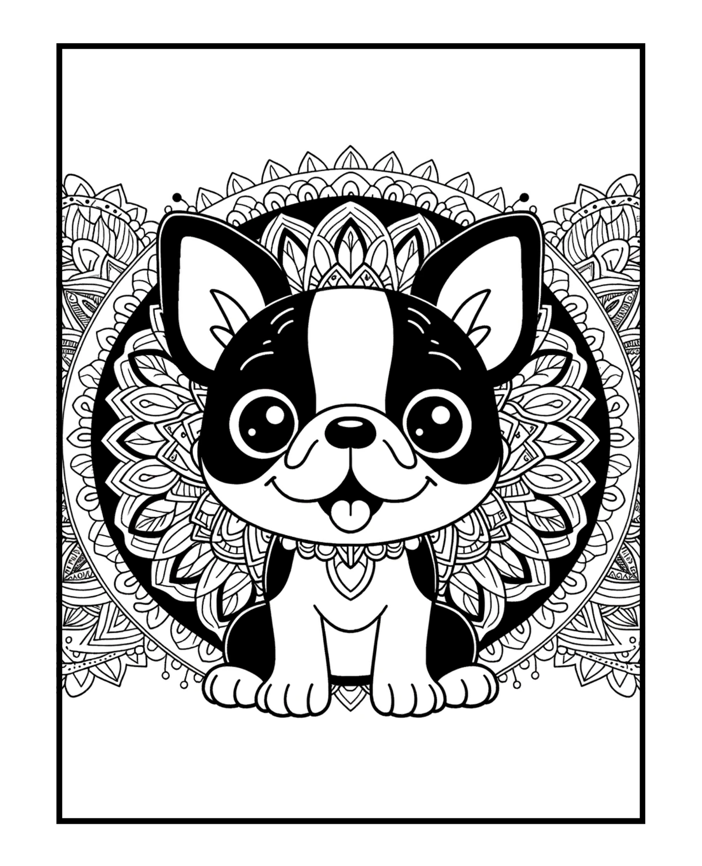 Boston Terrier - Adult Coloring Book