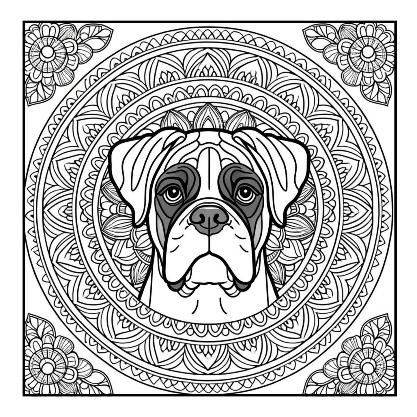 Boxer - Adult Coloring Book