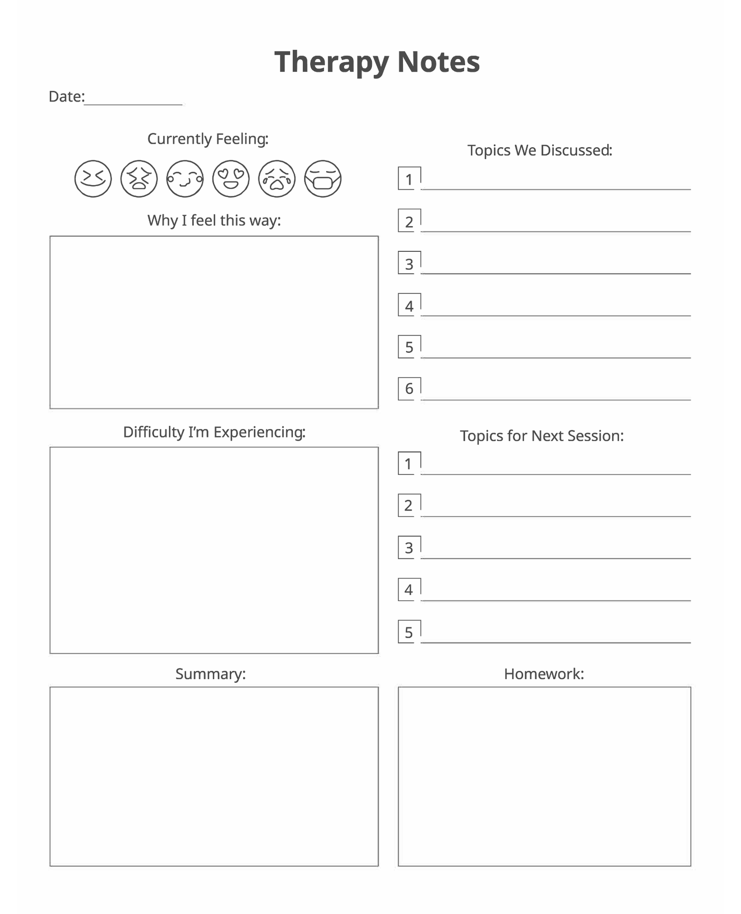 Trust The Process - Therapy Journal