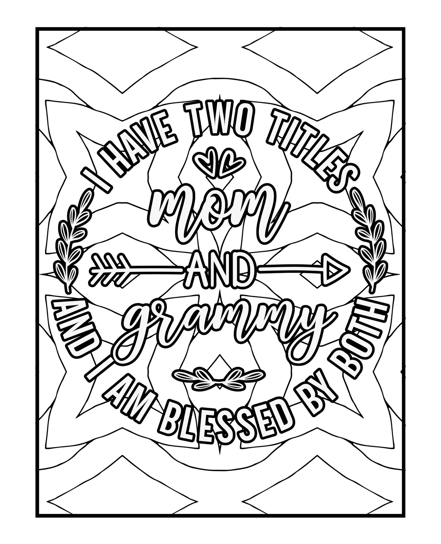 Celebrating Grammy - Adult Coloring Book