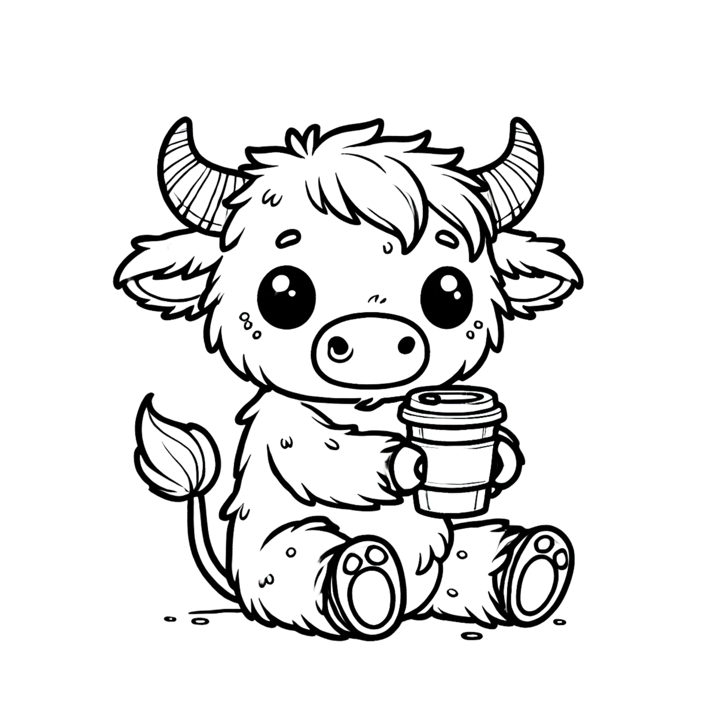 Cutesy Cows - Adult Coloring Book